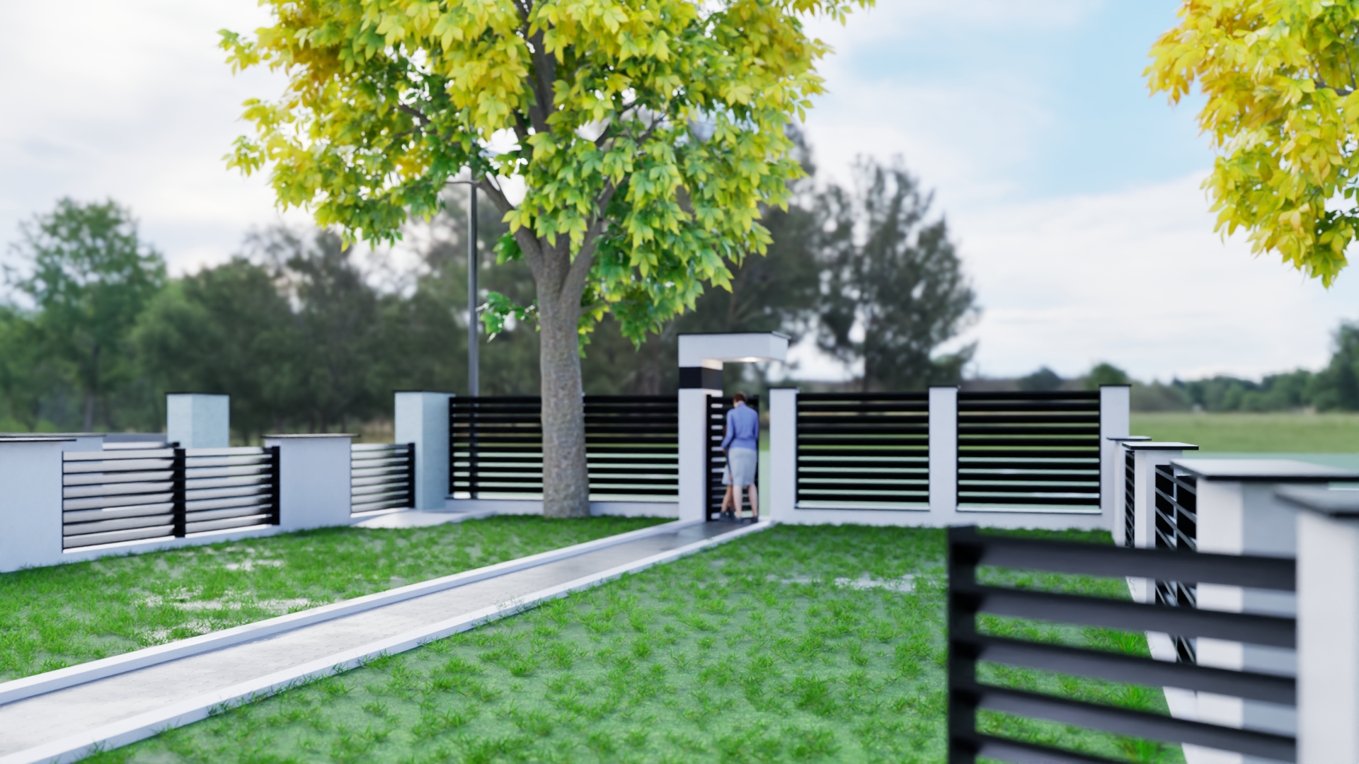Inside garden view